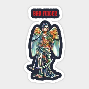 Devil Angel Bad Finger Sticker